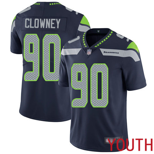 Seattle Seahawks Limited Navy Blue Youth Jadeveon Clowney Home Jersey NFL Football #90 Vapor Untouchable->women nfl jersey->Women Jersey